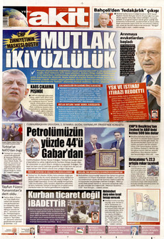 YENİ AKİT 23 Mayıs 2026 gazete manşeti