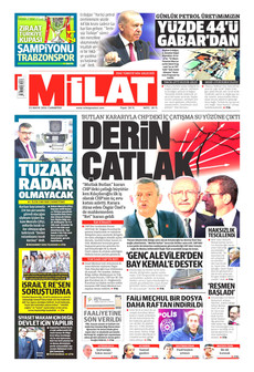 MİLAT 23 Mayıs 2026 gazete manşeti