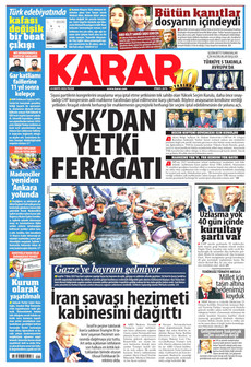 KARAR 24 Mayıs 2026 gazete manşeti