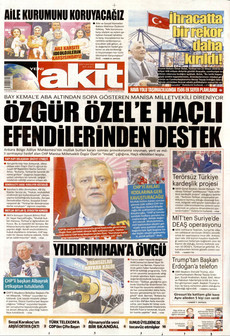 YENİ AKİT 24 Mayıs 2026 gazete manşeti