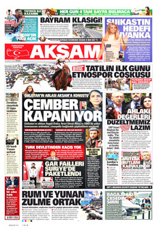 AKŞAM 24 Mayıs 2026 gazete manşeti