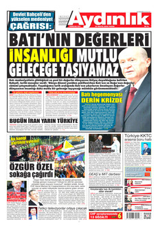 AYDINLIK GAZETESİ 24 Mayıs 2026 gazete manşeti