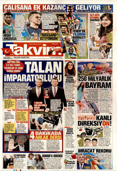 TAKVİM 24 Mayıs 2026 gazete manşeti
