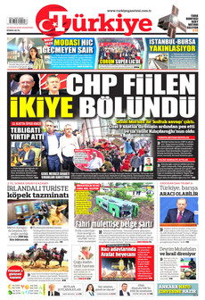 TÜRKİYE GAZETESİ 25 Mayıs 2026 gazete manşeti