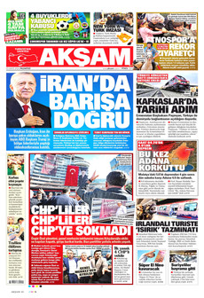 AKŞAM 25 Mayıs 2026 gazete manşeti