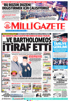 MİLLİ GAZETE 25 Mayıs 2026 gazete manşeti