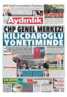 AYDINLIK GAZETESİ 25 Mayıs 2026 gazete manşeti