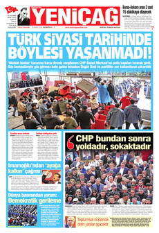 YENİÇAĞ 25 Mayıs 2026 gazete manşeti