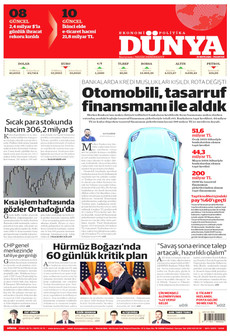 DÜNYA 25 Mayıs 2026 gazete manşeti