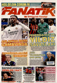 FANATİK 25 Mayıs 2026 gazete manşeti