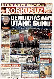 KORKUSUZ 25 Mayıs 2026 gazete manşeti