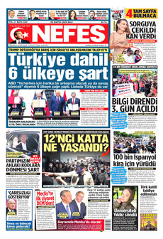 NEFES 26 Mayıs 2026 gazete manşeti