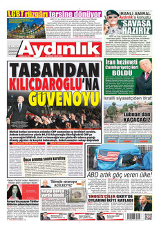 AYDINLIK GAZETESİ 26 Mayıs 2026 gazete manşeti