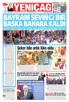 YENİÇAĞ 26 Mayıs 2026 gazete manşeti