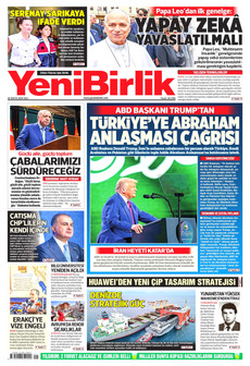 YENİBİRLİK 26 Mayıs 2026 gazete manşeti