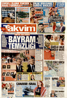 TAKVİM 26 Mayıs 2026 gazete manşeti