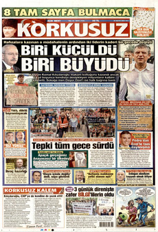 KORKUSUZ 26 Mayıs 2026 gazete manşeti