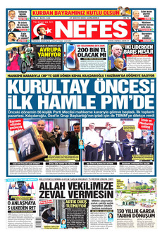 NEFES 27 Mayıs 2026 gazete manşeti