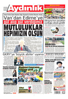 AYDINLIK GAZETESİ 27 Mayıs 2026 gazete manşeti