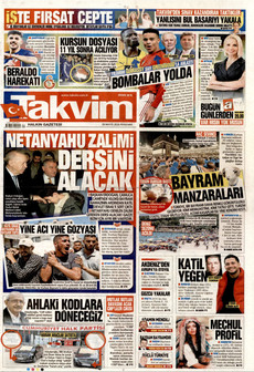 TAKVİM 28 Mayıs 2026 gazete manşeti