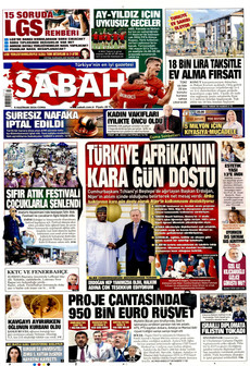 SABAH 5 Haziran 2026 gazete manşeti