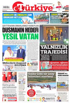 TÜRKİYE GAZETESİ 6 Haziran 2026 gazete manşeti