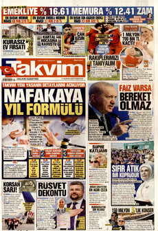 TAKVİM 6 Haziran 2026 gazete manşeti