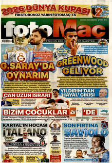 FOTOMAÇ 6 Haziran 2026 gazete manşeti