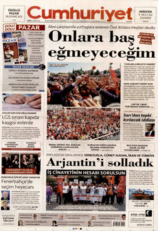 CUMHURİYET 7 Haziran 2026 gazete manşeti