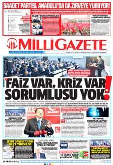 MİLLİ GAZETE 7 Haziran 2026 gazete manşeti