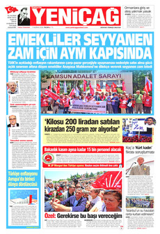 YENİÇAĞ 7 Haziran 2026 gazete manşeti