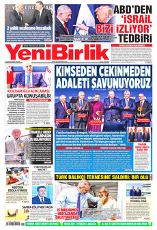 YENİBİRLİK 7 Haziran 2026 gazete manşeti