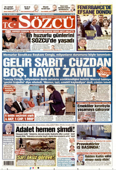 SÖZCÜ 8 Haziran 2026 gazete manşeti