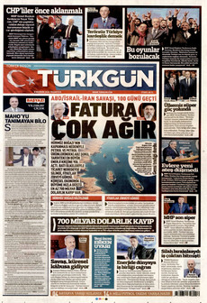 TÜRKGÜN 8 Haziran 2026 gazete manşeti