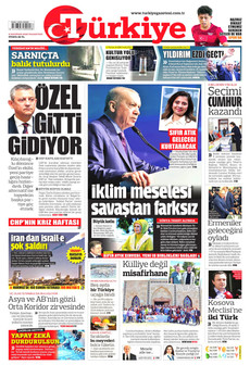 TÜRKİYE GAZETESİ 8 Haziran 2026 gazete manşeti