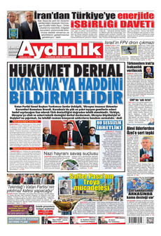 AYDINLIK GAZETESİ 8 Haziran 2026 gazete manşeti