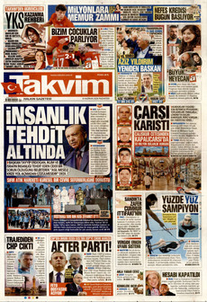 TAKVİM 8 Haziran 2026 gazete manşeti