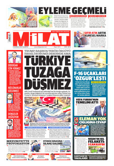 MİLAT 8 Haziran 2026 gazete manşeti