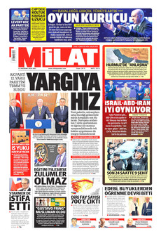 MİLAT 23 Haziran 2026 gazete manşeti