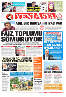 YENİ ASYA 24 Haziran 2026 gazete manşeti
