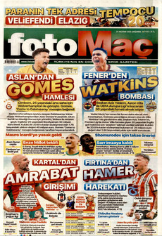 FOTOMAÇ 24 Haziran 2026 gazete manşeti