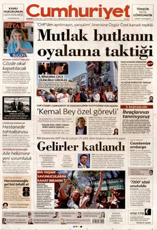 CUMHURİYET 25 Haziran 2026 gazete manşeti
