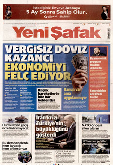 YENİ ŞAFAK 25 Haziran 2026 gazete manşeti