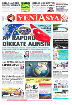 YENİ ASYA 25 Haziran 2026 gazete manşeti