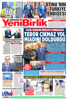 YENİBİRLİK 25 Haziran 2026 gazete manşeti