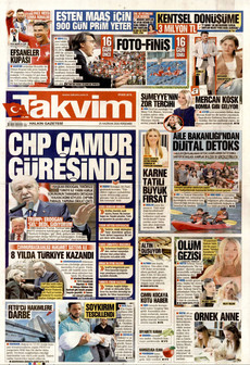 TAKVİM 25 Haziran 2026 gazete manşeti