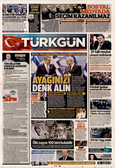 TÜRKGÜN 26 Haziran 2026 gazete manşeti