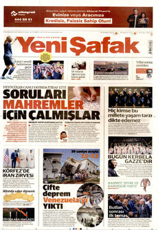 YENİ ŞAFAK 26 Haziran 2026 gazete manşeti