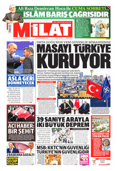 MİLAT 26 Haziran 2026 gazete manşeti