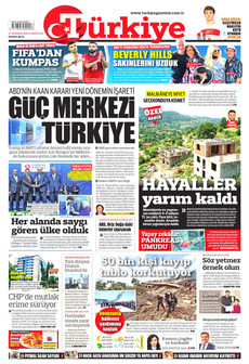 TÜRKİYE GAZETESİ 27 Haziran 2026 gazete manşeti